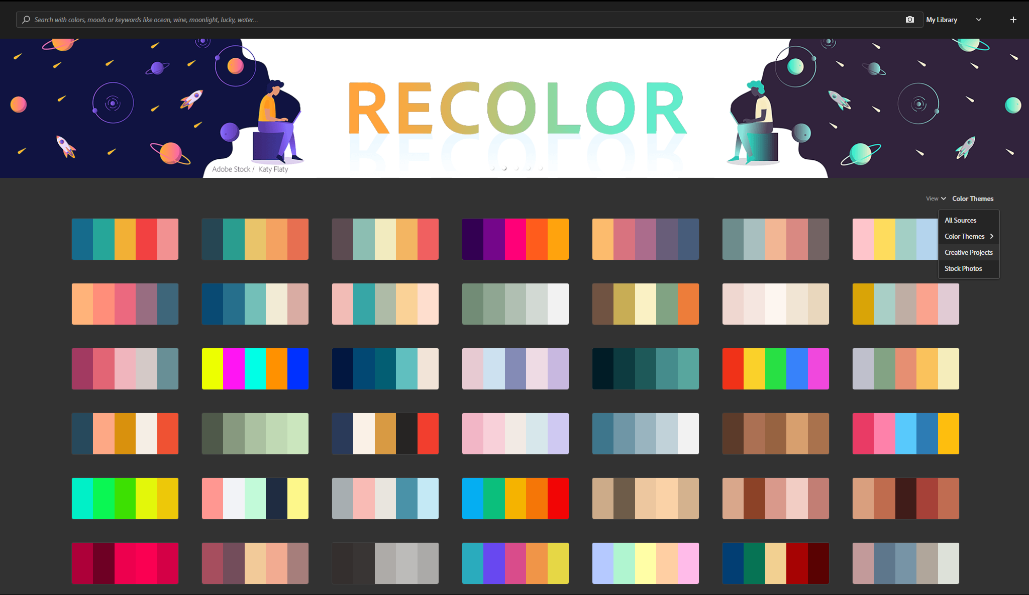 Explore Adobe Color CC Palettes