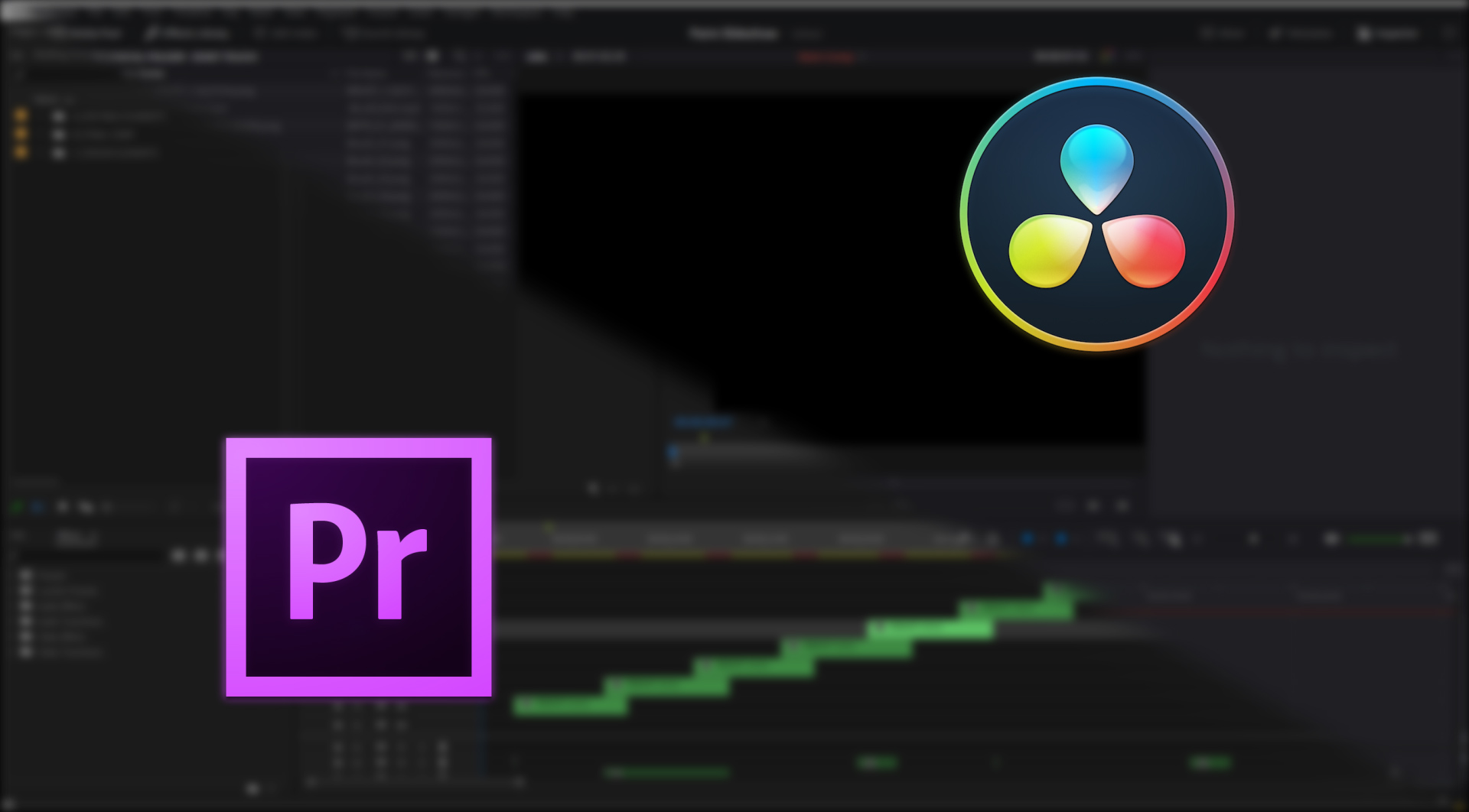 davinci resolove premiere pro best software